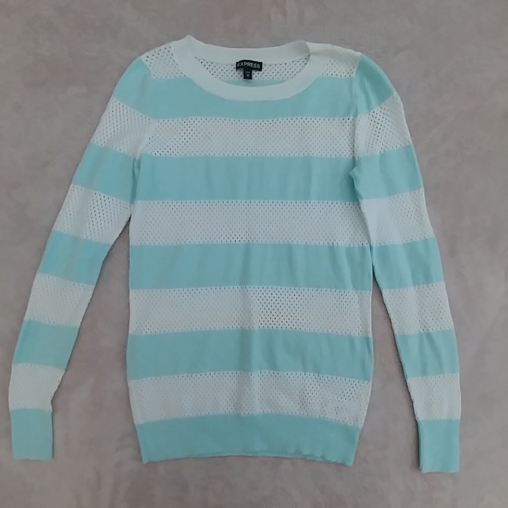 XS Express mesh striped sweater